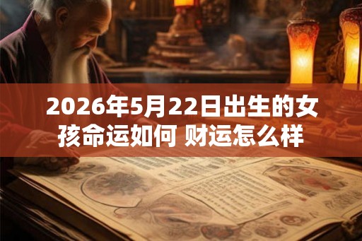 2026年5月22日出生的女孩命运如何 财运怎么样