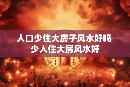 人口少住大房子风水好吗 少人住大房风水好
