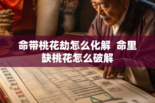 命带桃花劫怎么化解  命里缺桃花怎么破解