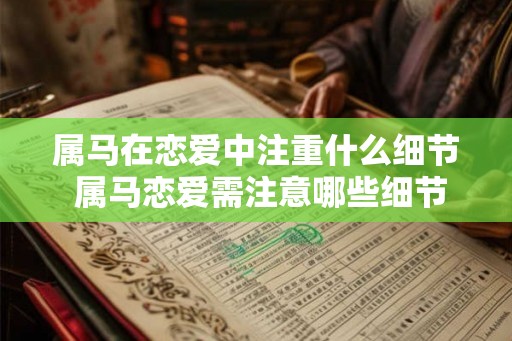 属马在恋爱中注重什么细节 属马恋爱需注意哪些细节