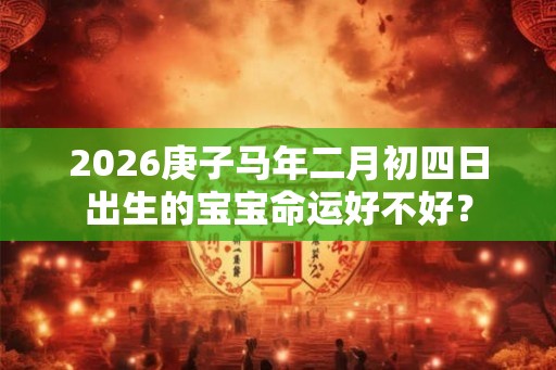 2026庚子马年二月初四日出生的宝宝命运好不好？