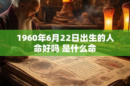 1960年6月22日出生的人命好吗 是什么命