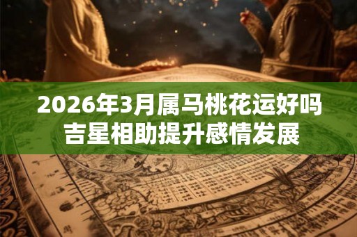 2026年3月属马桃花运好吗 吉星相助提升感情发展