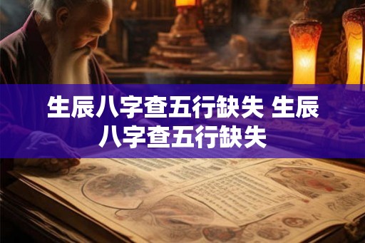 生辰八字查五行缺失 生辰八字查五行缺失