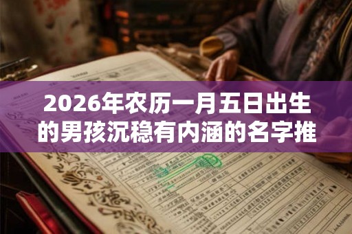 2026年农历一月五日出生的男孩沉稳有内涵的名字推荐