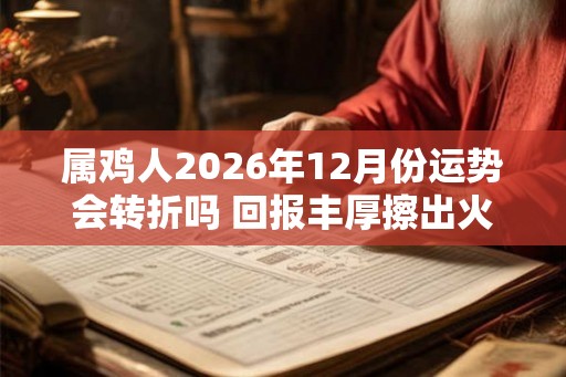 属鸡人2026年12月份运势会转折吗 回报丰厚擦出火花 属鸡人2026年12月份运势会转折吗 回报丰厚擦出火花
