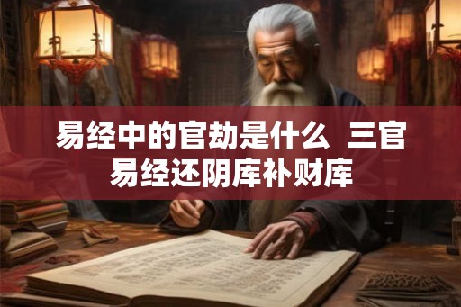 易经中的官劫是什么  三官易经还阴库补财库