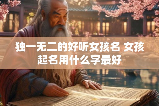 独一无二的好听女孩名 女孩起名用什么字最好