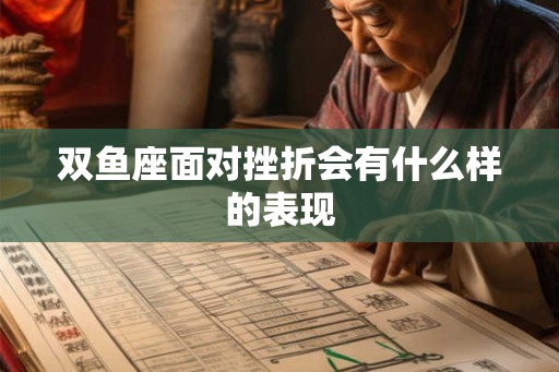 双鱼座面对挫折会有什么样的表现