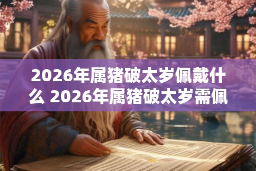 2026年属猪破太岁佩戴什么 2026年属猪破太岁需佩戴何物 2026年属猪破太岁佩戴什么 2026年属猪破太岁需佩戴何物