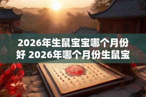 2026年生鼠宝宝哪个月份好 2026年哪个月份生鼠宝宝最好