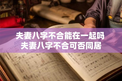 夫妻八字不合能在一起吗 夫妻八字不合可否同居 夫妻八字不合能在一起吗 夫妻八字不合可否同居