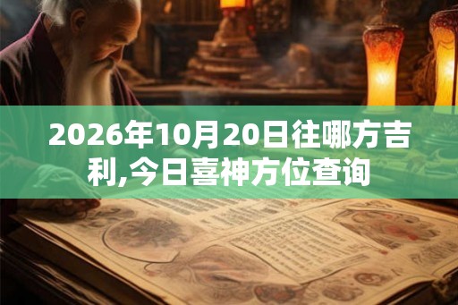 2026年10月20日往哪方吉利,今日喜神方位查询