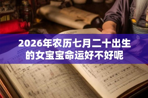 2026年农历七月二十出生的女宝宝命运好不好呢