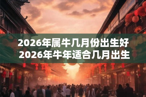 2026年属牛几月份出生好 2026年牛年适合几月出生