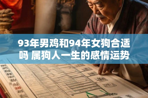 93年男鸡和94年女狗合适吗 属狗人一生的感情运势怎么样