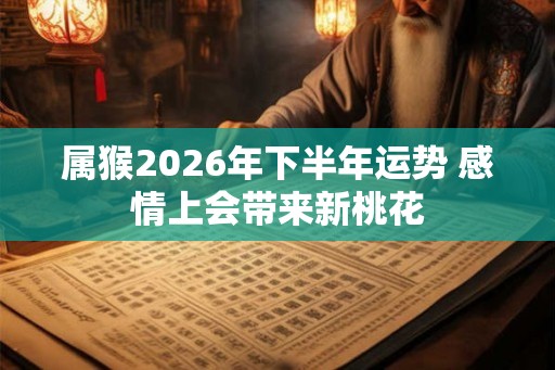 属猴2026年下半年运势 感情上会带来新桃花