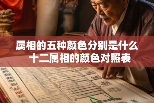 属相的五种颜色分别是什么  十二属相的颜色对照表