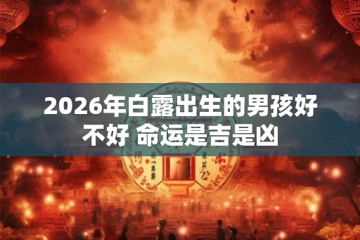 2026年白露出生的男孩好不好 命运是吉是凶