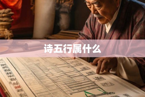 诗五行属什么 诗五行属什么