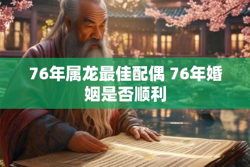 76年属龙最佳配偶 76年婚姻是否顺利