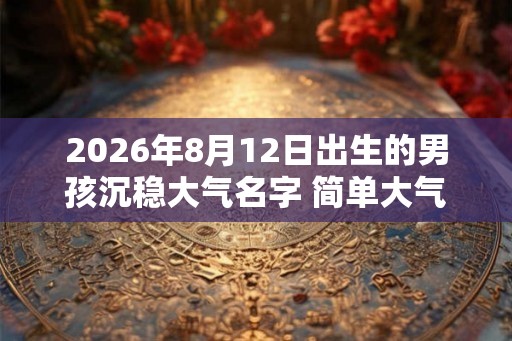 2026年8月12日出生的男孩沉稳大气名字 简单大气名字起名技巧 2026年8月12日出生的男孩沉稳大气名字 简单大气名字起名技巧