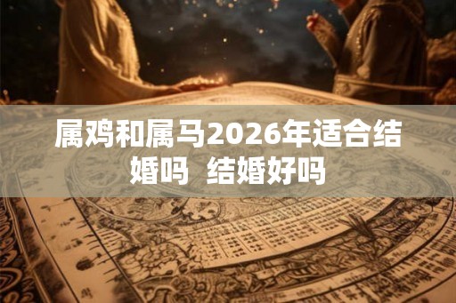 属鸡和属马2026年适合结婚吗  结婚好吗