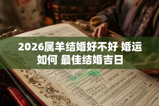 2026属羊结婚好不好 婚运如何 最佳结婚吉日