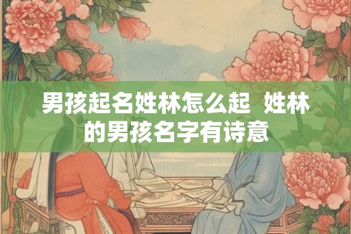男孩起名姓林怎么起 姓林的男孩名字有诗意 男孩起名姓林怎么起 姓林的男孩名字有诗意
