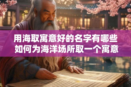 用海取寓意好的名字有哪些 如何为海洋场所取一个寓意好的名字
