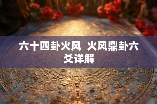 六十四卦火风  火风鼎卦六爻详解