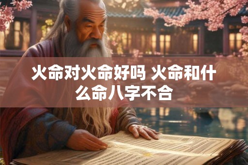 火命对火命好吗 火命和什么命八字不合