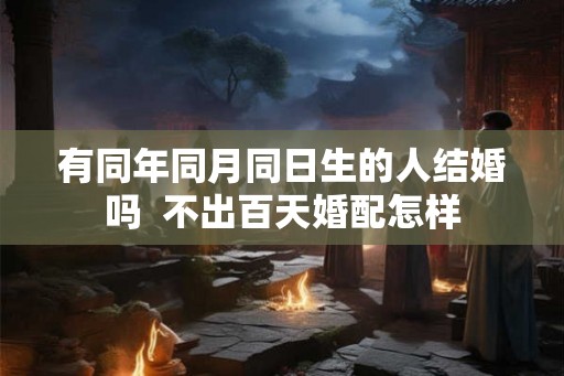 有同年同月同日生的人结婚吗 不出百天婚配怎样 有同年同月同日生的人结婚吗 不出百天婚配怎样