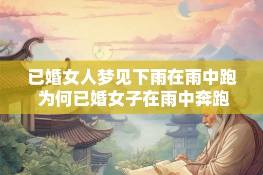 已婚女人梦见下雨在雨中跑 为何已婚女子在雨中奔跑