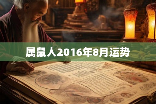 属鼠人2016年8月运势