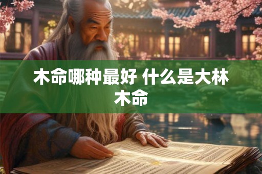 木命哪种最好 什么是大林木命