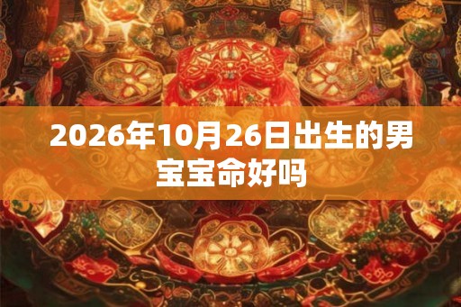 2026年10月26日出生的男宝宝命好吗