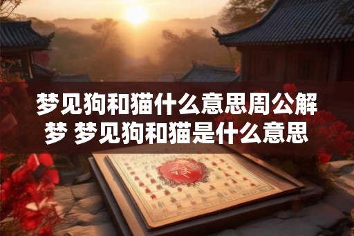 梦见狗和猫什么意思周公解梦 梦见狗和猫是什么意思