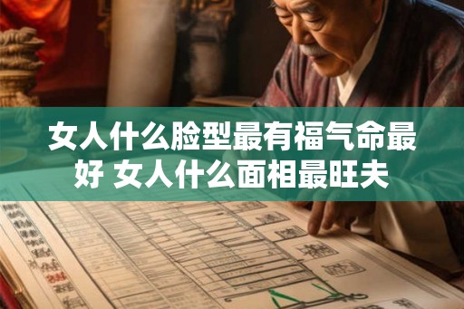 女人什么脸型最有福气命最好 女人什么面相最旺夫
