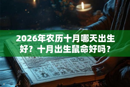 2026年农历十月哪天出生好？十月出生鼠命好吗？