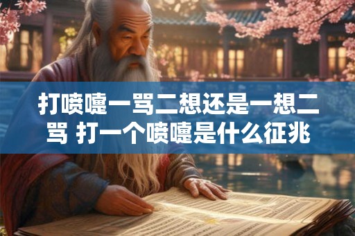 打喷嚏一骂二想还是一想二骂 打一个喷嚏是什么征兆