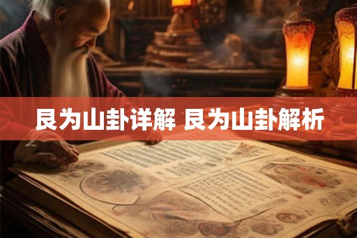 艮为山卦详解 艮为山卦解析