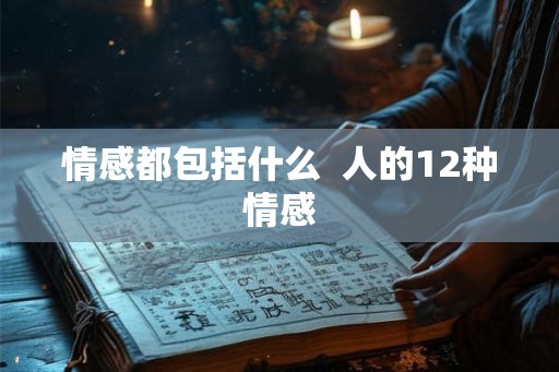 情感都包括什么  人的12种情感