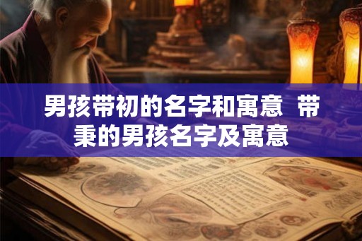 男孩带初的名字和寓意  带秉的男孩名字及寓意