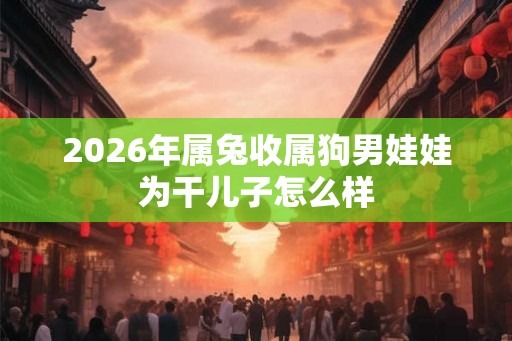 2026年属兔收属狗男娃娃为干儿子怎么样