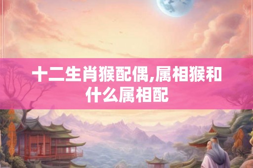 十二生肖猴配偶,属相猴和什么属相配