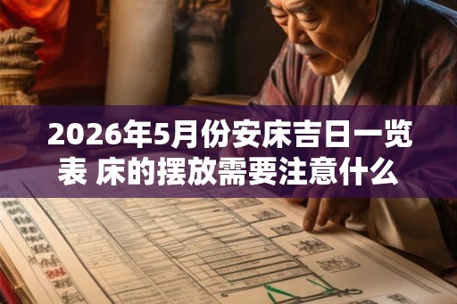 2026年5月份安床吉日一览表 床的摆放需要注意什么