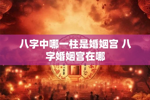 八字中哪一柱是婚姻宫 八字婚姻宫在哪