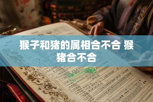 猴子和猪的属相合不合 猴猪合不合