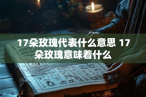 17朵玫瑰代表什么意思 17朵玫瑰意味着什么